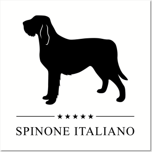 Spinone Italiano Black Silhouette Posters and Art